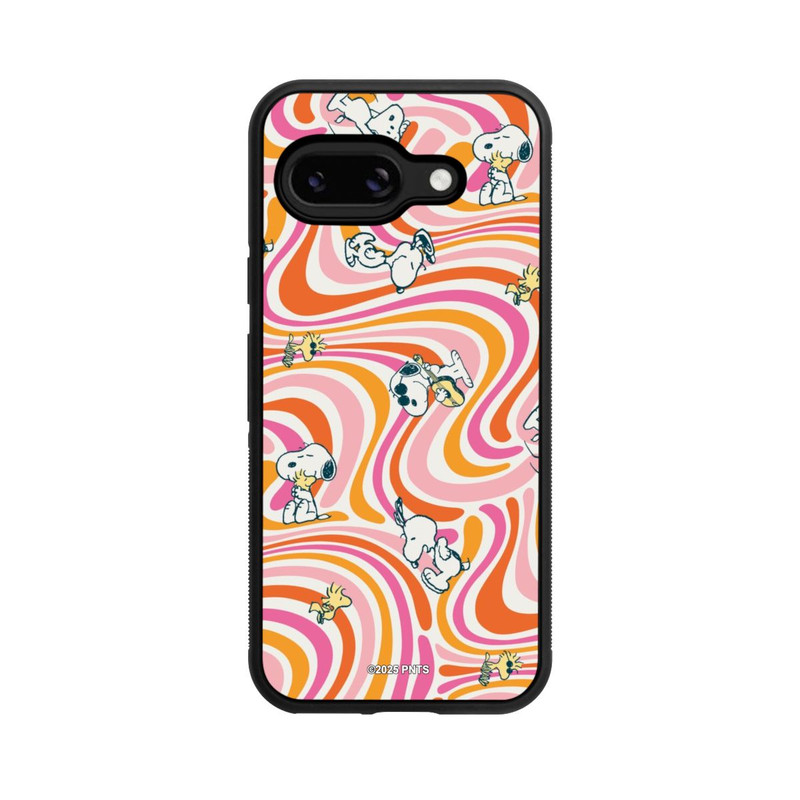 Pixel 9a Base Case Peanuts Hippie Pattern Orange