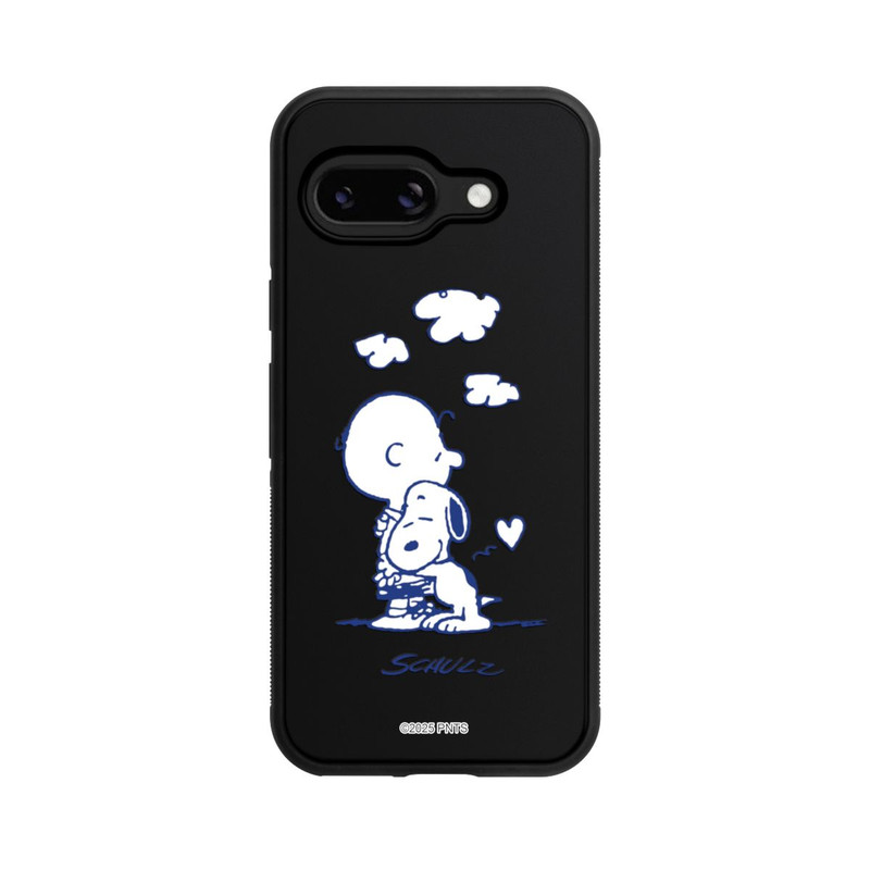 Pixel 9a Base Case Peanuts Charlie Brown Snoopy Hug Transparent
