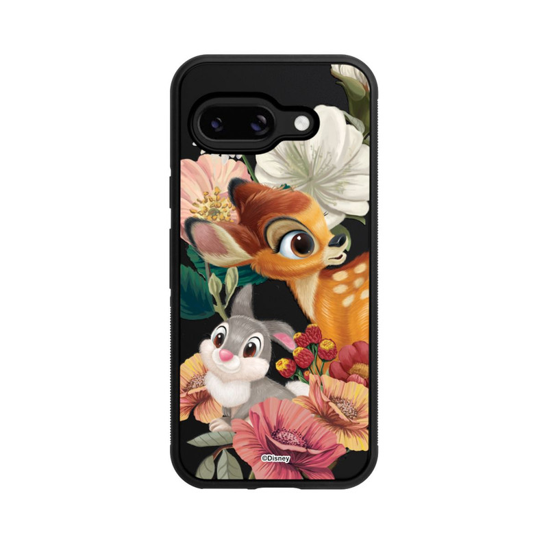 Pixel 9a Base Case Bambi und Klopfer Blumen Transparent