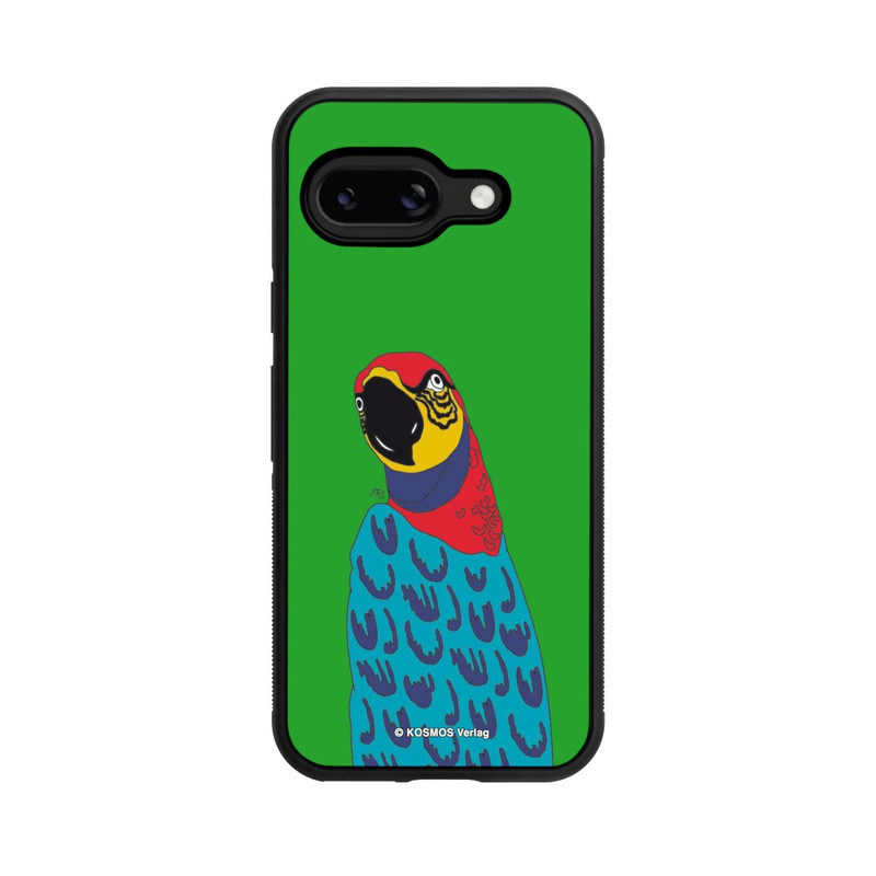 Pixel 9a Base Case Drei Fragezeichen und der Super-Papagei