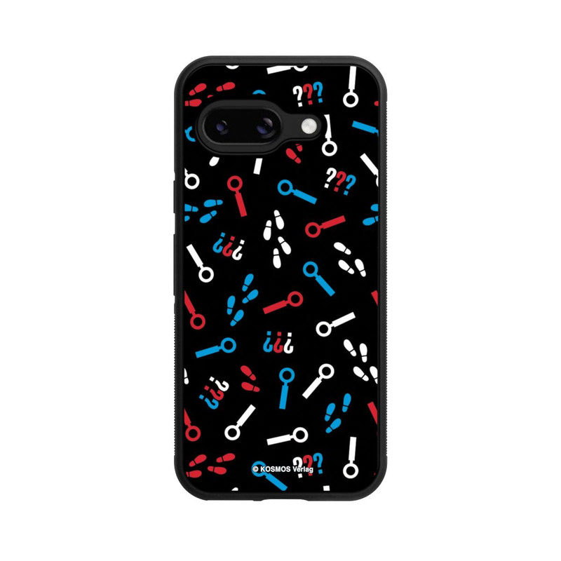 Pixel 9a Base Case Drei Fragezeichen Detektiv Muster