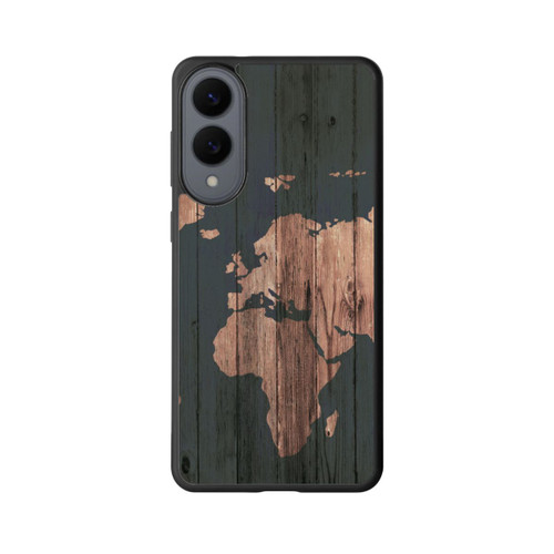 Samsung Galaxy S25 Edge Base Case Wooden World Map