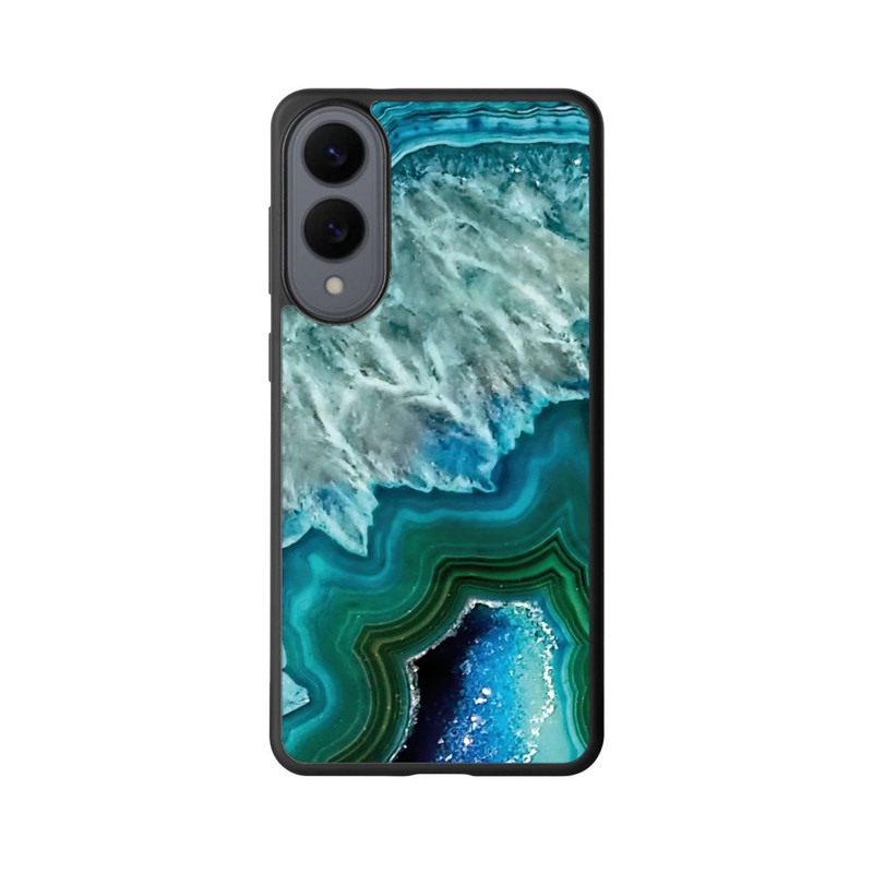 Galaxy S25 Edge Base Case Kristall Achat Grün