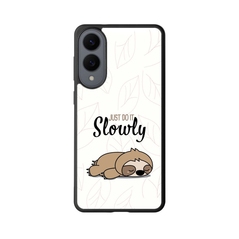 Galaxy S25 Edge Base Case Just Do It Slowly Sloth