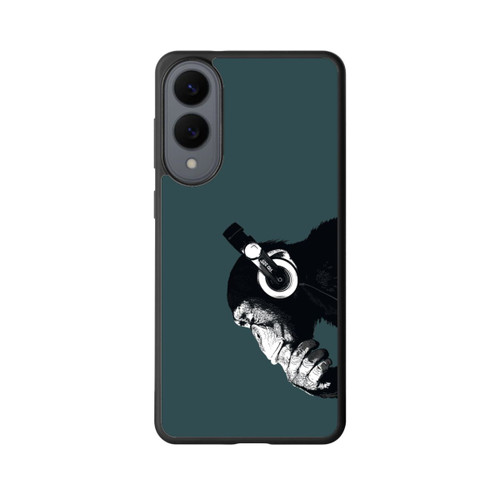 Samsung Galaxy S25 Edge Base Case Denkender Affe Blau