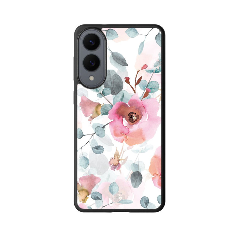 Galaxy S25 Edge Base Case Aquarell Blumentapete