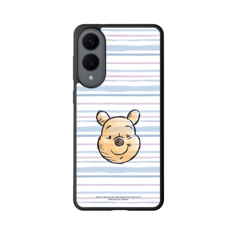 Galaxy S25 Edge Base Case Winnie Puuh auf Streifen