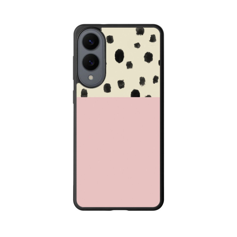 Galaxy S25 Edge Base Case Punkte und Rosa