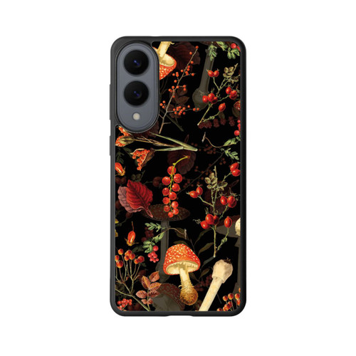Samsung Galaxy S25 Edge Base Case Pilzmuster Schwarz