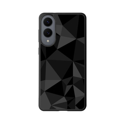 Samsung Galaxy S25 Edge Base Case Polygonmuster schwarz