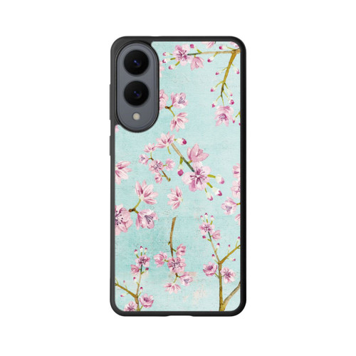 Samsung Galaxy S25 Edge Base Case Kirschblütenzweigmuster Hellblau