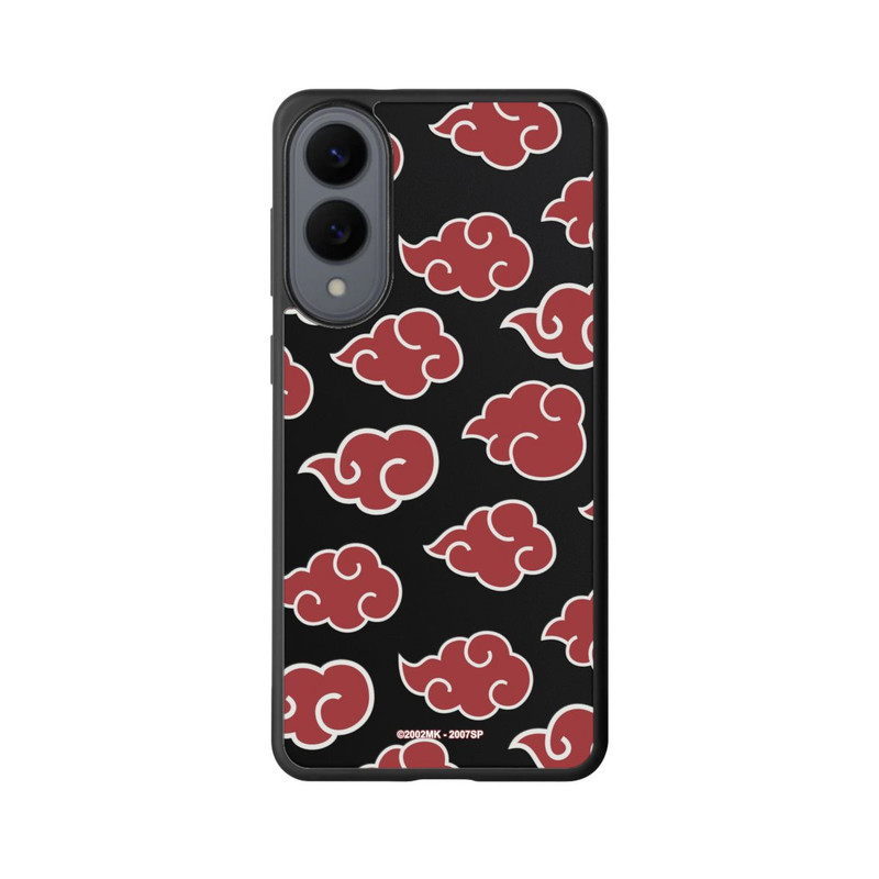 Galaxy S25 Edge Base Case Akatsuki Pattern Transparent