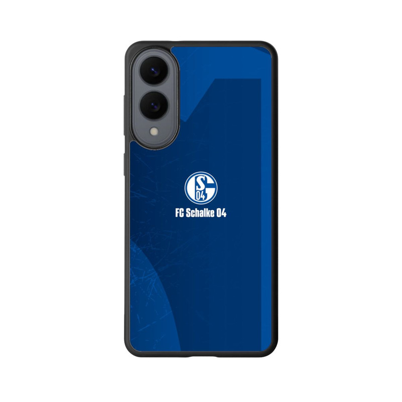 Galaxy S25 Edge Base Case Schalke 04 Blauer Hintergrund Mit Logo
