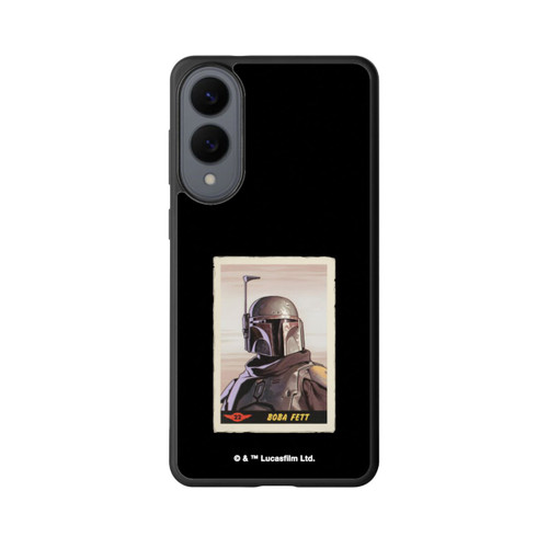 Samsung Galaxy S25 Edge Base Case Boba Fett Badges Schwarzer Hintergrund