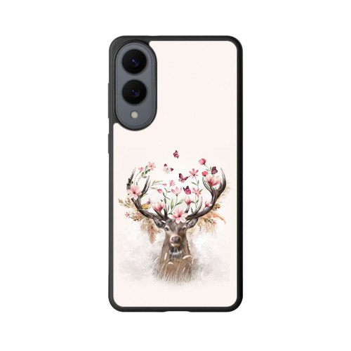 Samsung Galaxy S25 Edge Base Case Hirsch Blumen Geweih