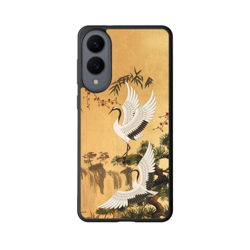 Galaxy S25 Edge Base Case Kraniche Gold Japan 2