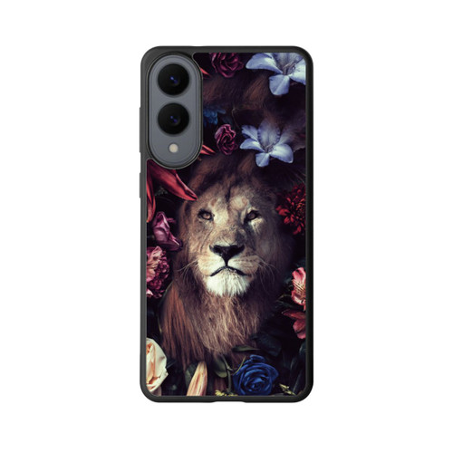 Samsung Galaxy S25 Edge Base Case Löwe Blumenrahmen