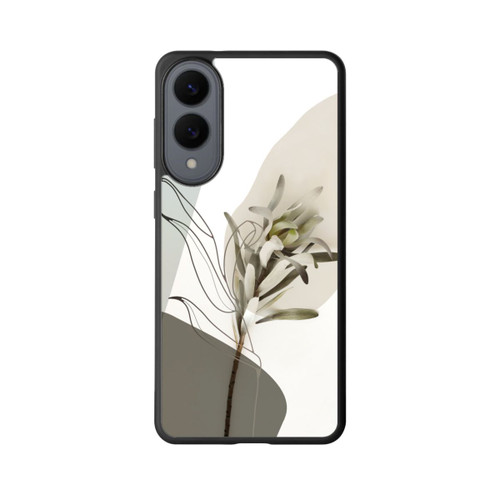 Samsung Galaxy S25 Edge Base Case Boho Line Art Olivgrün