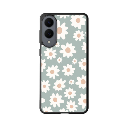 Samsung Galaxy S25 Edge Base Case Gänseblümchen Muster grün