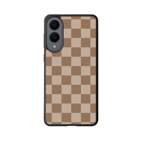 Samsung Galaxy S25 Edge Base Case Braun Karo
