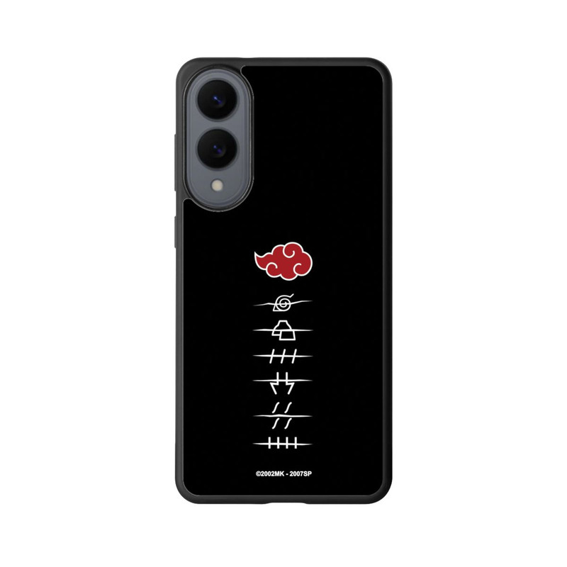 Galaxy S25 Edge Base Case Akatsuki Mitgliedssymbole Schwarz