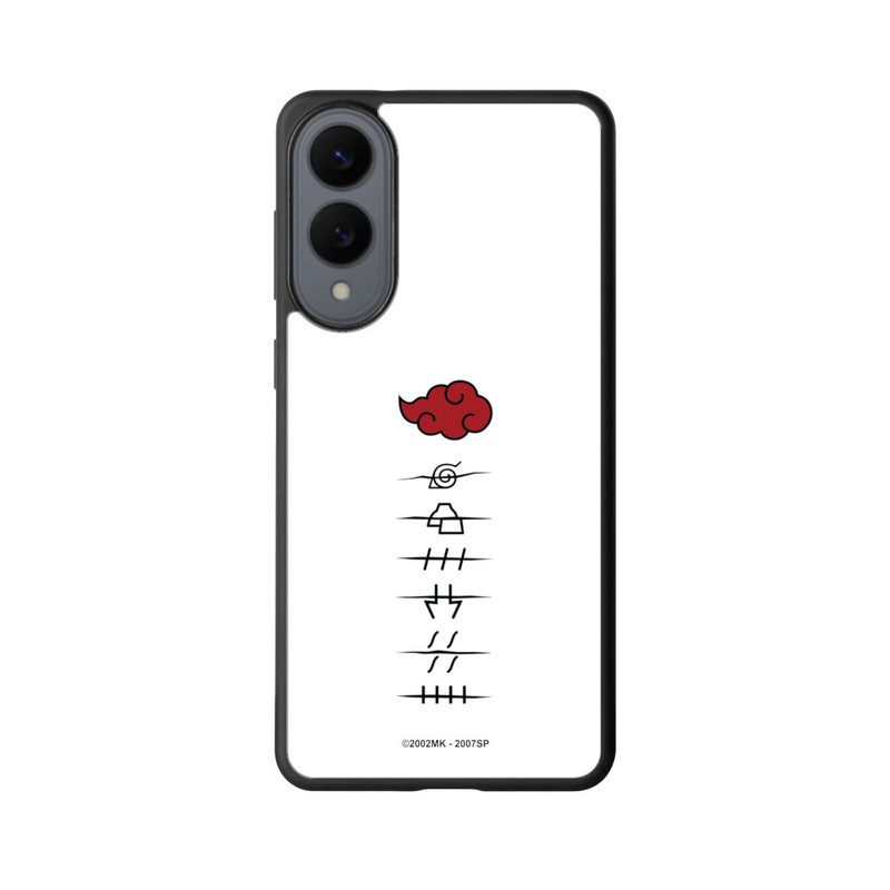 Galaxy S25 Edge Base Case Akatsuki Mitgliedersymbole Weiß