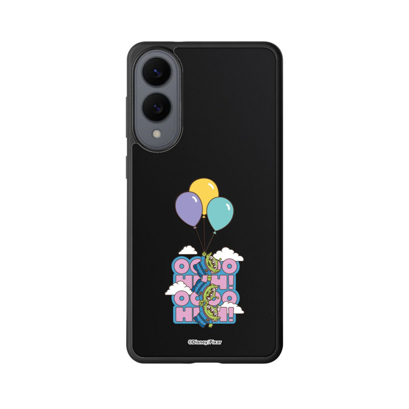 Galaxy S25 Edge Base Case Toy Story Aliens Balloons OOOOHHH Transparent
