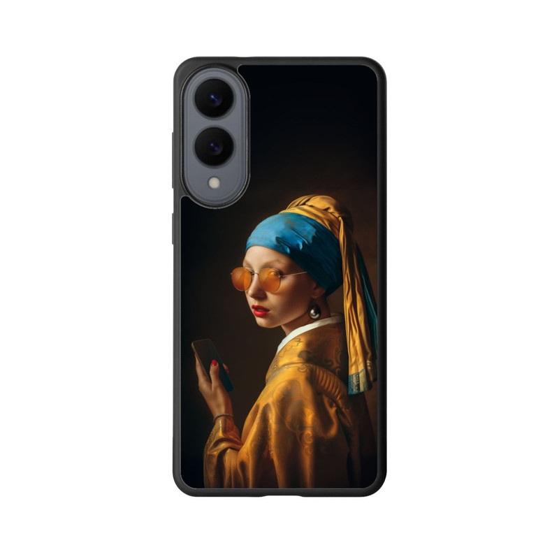 Galaxy S25 Edge Base Case Modern Pearl Girl