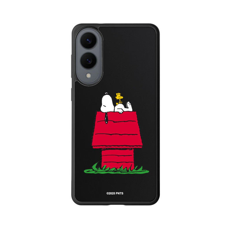 Galaxy S25 Edge Base Case Snoopy and Woodstock Classic transparent