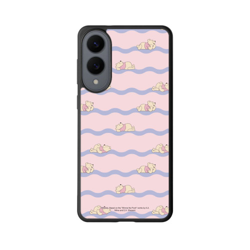 Samsung Galaxy S25 Edge Base Case Winnie the Pooh Pink Waves