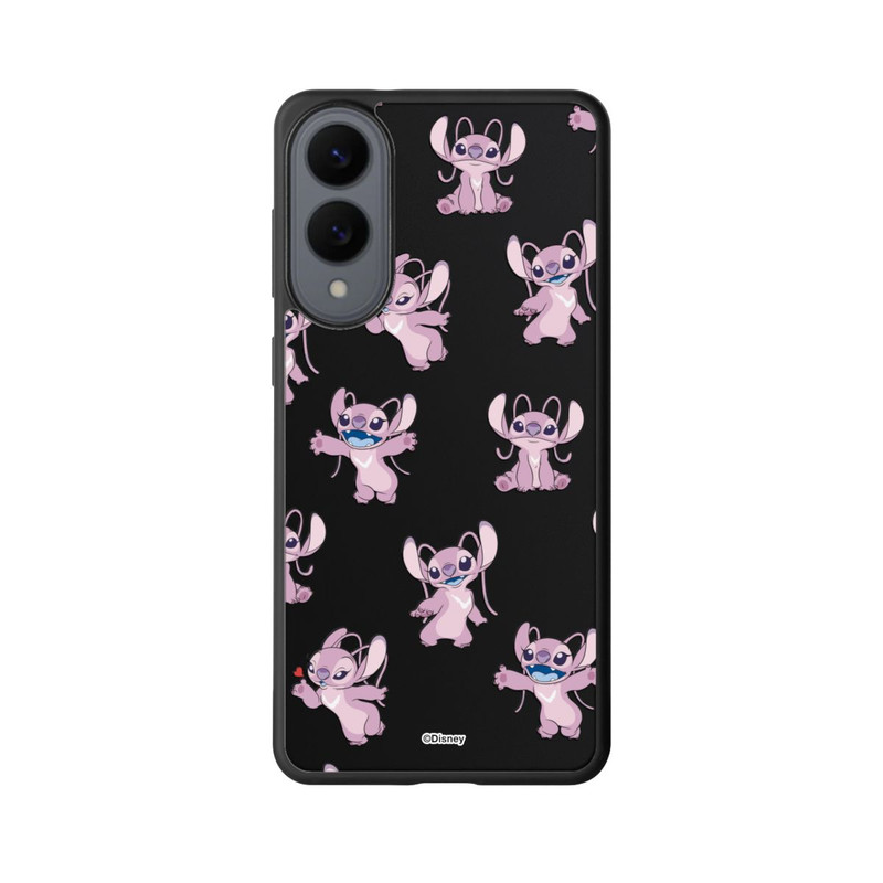 Galaxy S25 Edge Base Case Angel Faces Pattern Transparent