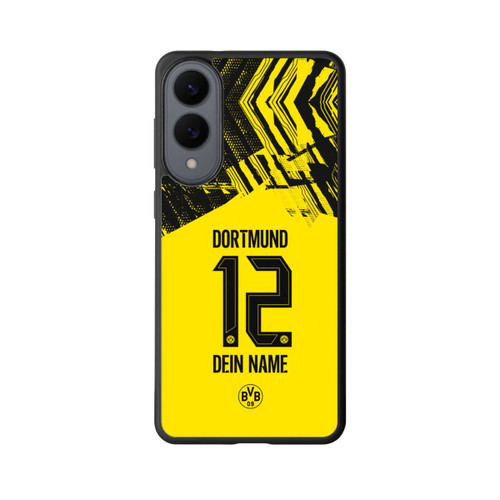 Samsung Galaxy S25 Edge Base Case BVB Trikot Personalisierbar 25-26