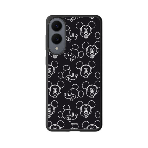 Samsung Galaxy S25 Edge Base Case Disney Mickey Muster Schwarz