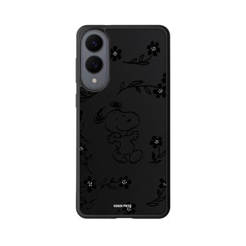 Samsung Galaxy S25 Edge Base Case Snoopy und Flowers Transparent