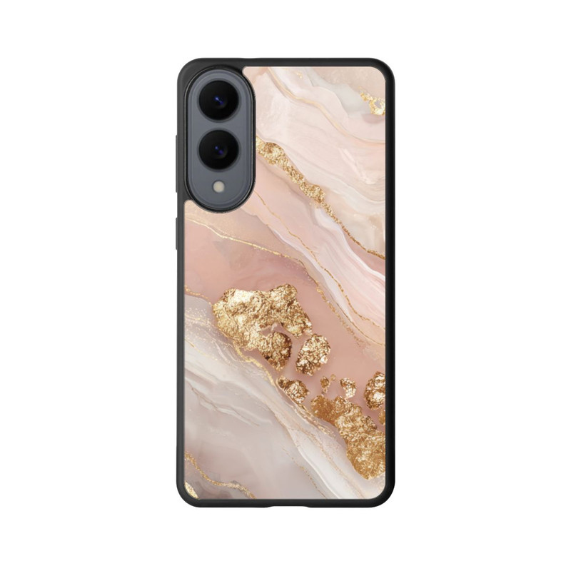 Galaxy S25 Edge Base Case Eleganz Gold Marmor
