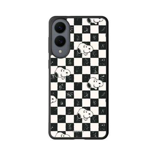 Samsung Galaxy S25 Edge Base Case Snoopy Heads Checked Pattern
