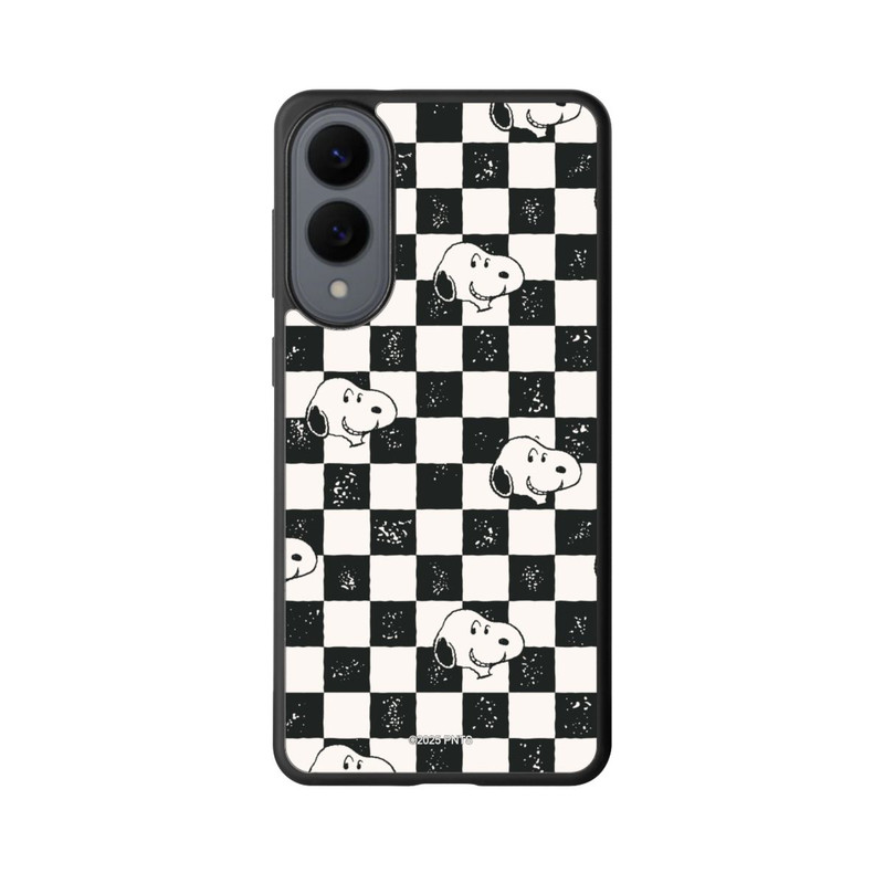Galaxy S25 Edge Base Case Snoopy Heads Checked Pattern