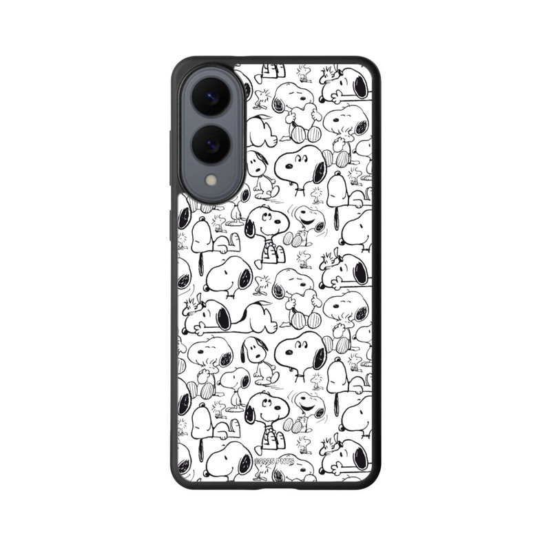 Galaxy S25 Edge Base Case Classic Snoopy Pattern White