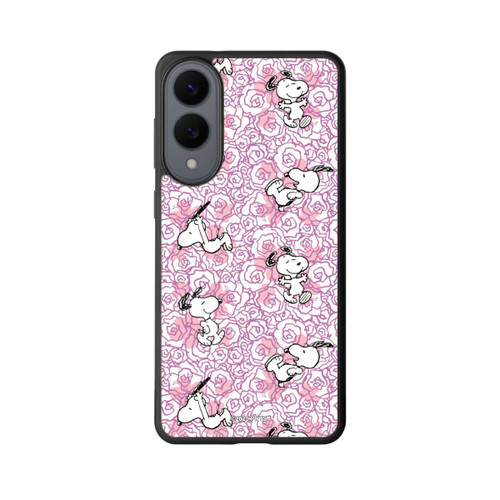 Samsung Galaxy S25 Edge Base Case Peanuts Pink Roses Pattern