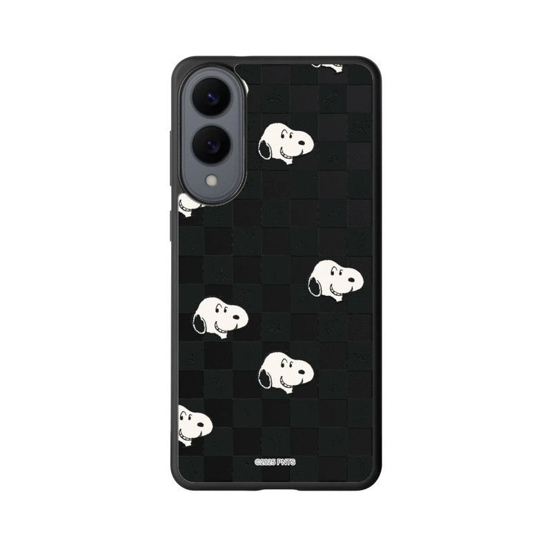 Galaxy S25 Edge Base Case Snoopy Checked Pattern
