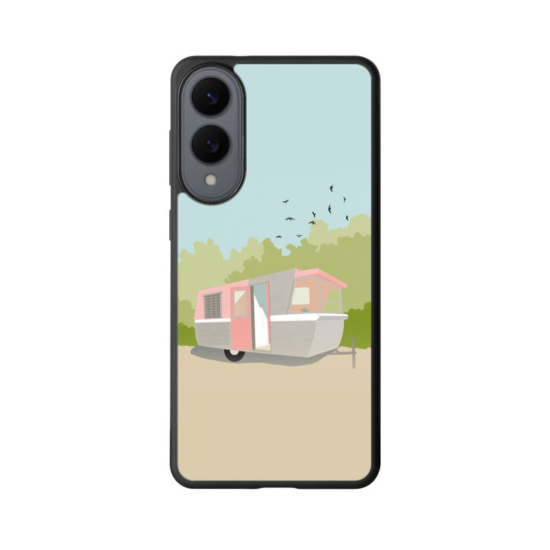 Galaxy S25 Edge Base Case Retro Glamping by Roberta Murray