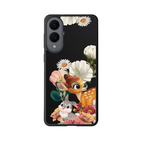 Samsung Galaxy S25 Edge Base Case Bambi und Klopfer Blumen Transparent