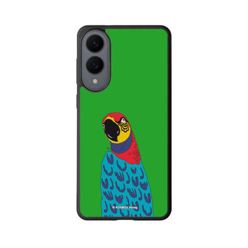 Samsung Galaxy S25 Edge Base Case Drei Fragezeichen und der Super-Papagei