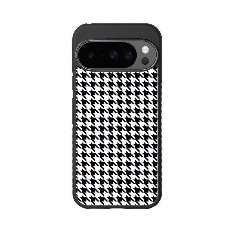 Pixel 10 Pro Base Case Hahnentritt Schwarz Weiß