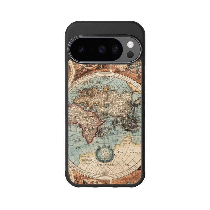 Pixel 10 Pro Base Case Vintage Weltkarte