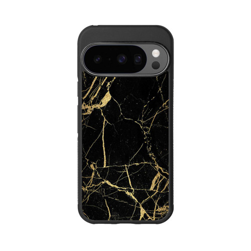 Google Pixel 10 Pro Base Case Schwarzgoldener Marmor-Look