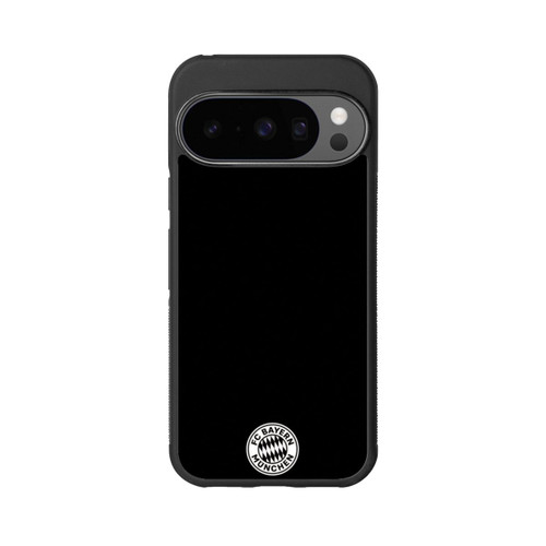Google Pixel 10 Pro Base Case Klassisches FCB Logo Klein - Weiß auf Schwarz