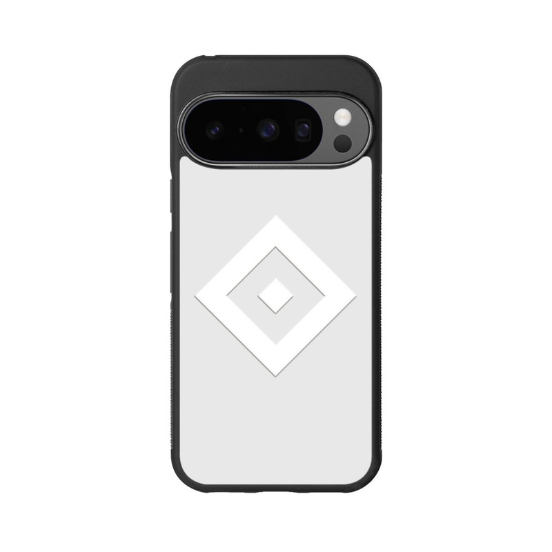 Pixel 10 Pro Base Case Rauten Logo auf HSV Grau