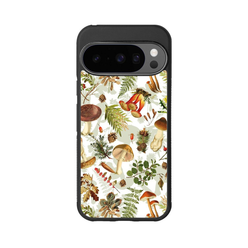 Pixel 10 Pro Base Case Pilzmuster Weiß
