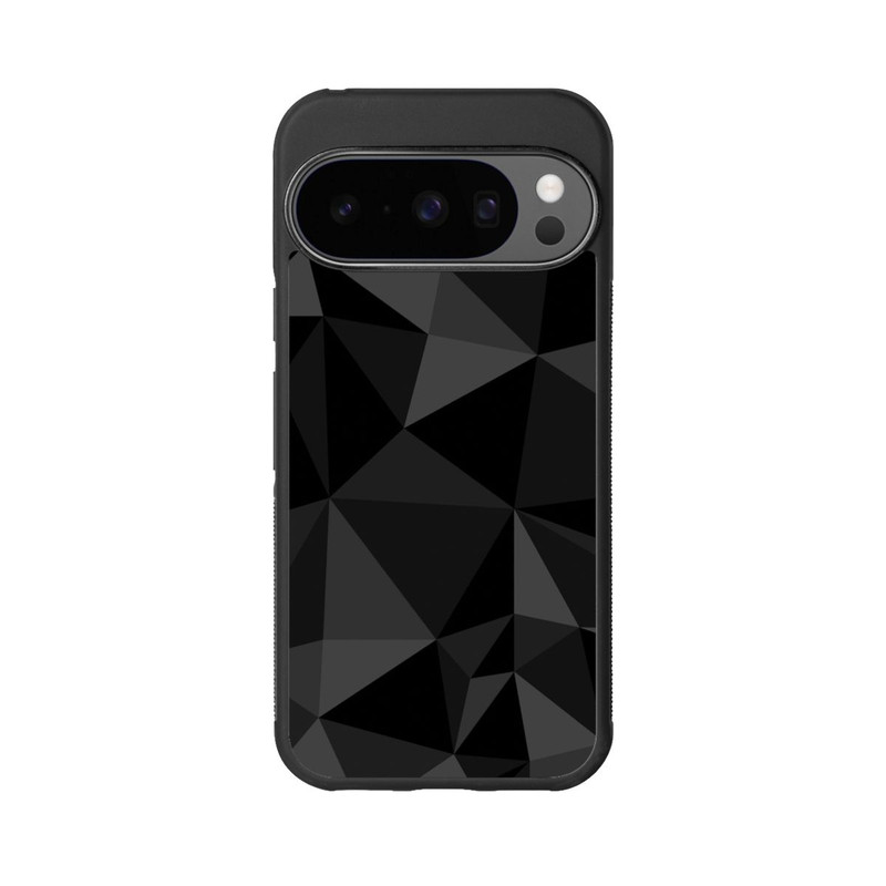 Pixel 10 Pro Base Case Polygonmuster schwarz